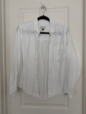 Casual White Button-Down Shirt